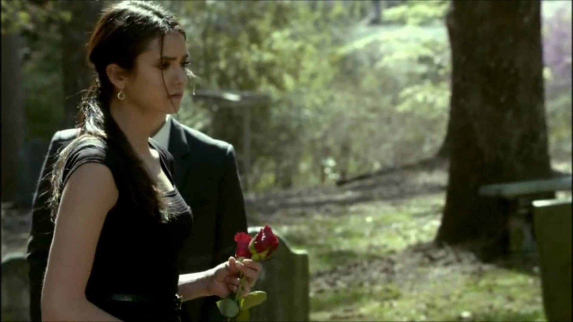 The funeral scene