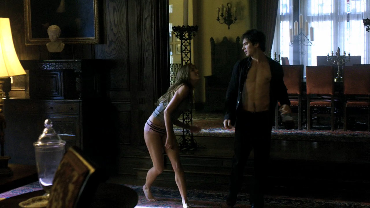 Vicki and Damon dancing together